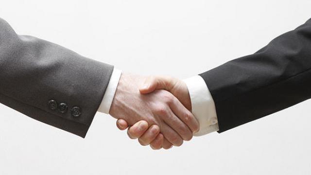 Big handshake